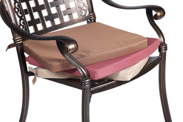 Обеденная группа из литого алюминия стол Древний путь(185х100) + 8 кресел ВУЛКАН «VOLCANO» (9 предметов) арт.74489/N008 bronze-8-6