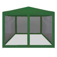 Быстросборный тент шатер с сеткой 3х3м серия S1 — Зеленый