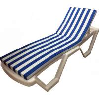 Матрац на молниях бело синий