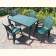 Комплект пластиковой мебели стол зеленый Суматра + 4 зеленых кресла Ибица