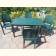 Комплект пластиковой мебели стол зеленый Суматра + 4 зеленых кресла Ибица