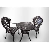 Набор мебели из литого алюминия стол круглый Сорренто + 2 кресла Финляндия