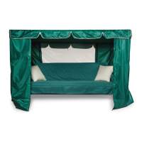 Садовые качели Нирвана Премиум с москитной сеткой Green