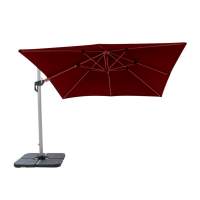 Зонт для сада алюминиевый боковой Данши «Dunshee» без утяжелителя — Бургундия