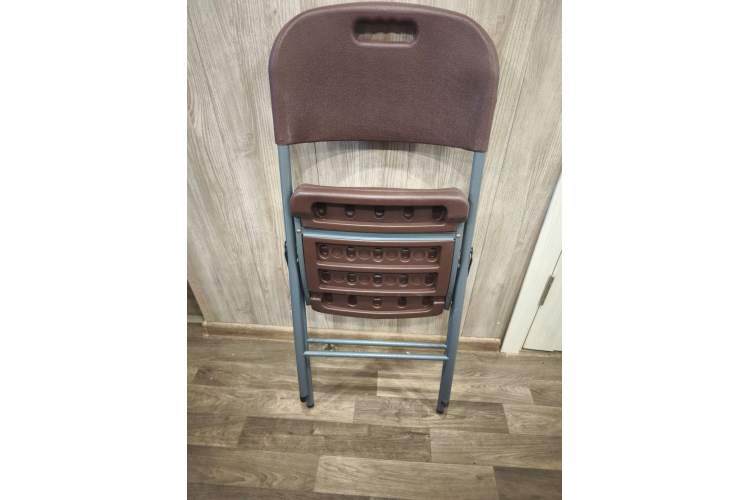 Стул складной садовый Мир Дачника 83x46x53см HDPE шоколад (4 штуки)-2