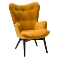 Кресло Хайбэк желтый/венге Кресло Хайбэк желтый/венге