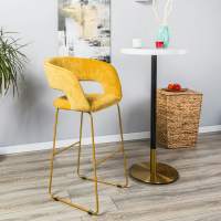 Кресло Бар. Hugs желтый/Линк золото