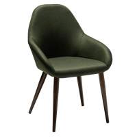 Кресло Kent тёмно-зеленый/т.орех