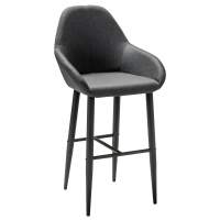 Кресло Бар.Kent тёмно-серый/черный