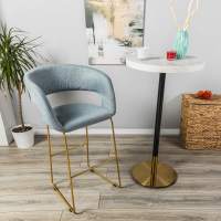 Кресло Бар. Hugs св.сер/Линк золото