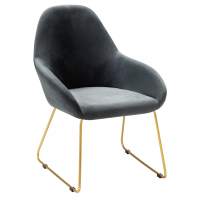 Кресло Kent Diag grey/Линк золото