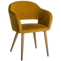 Кресло Oscar Жёлт/Натуральный Дуб