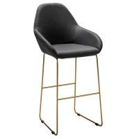 Кресло Бар. Kent тёмно-серый/Линк золото