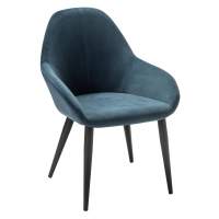 Кресло Kent Diag blue/черный