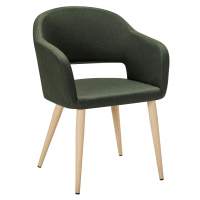 Кресло Oscar тёмно-зеленый/нат.дуб