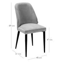 Стул Alen Diag blue/нат.дуб