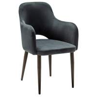 Кресло Ledger Diag grey/т. орех