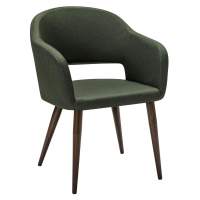 Кресло Oscar тёмно-зеленый/т.орех