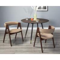 Стул Кресло Kaede Beige/Темный орех Стул Кресло Kaede Beige/Темный орех