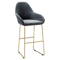 Кресло Бар. Kent Diag grey/Линк золото