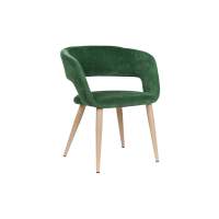 Кресло Hugs зеленый/нат.дуб