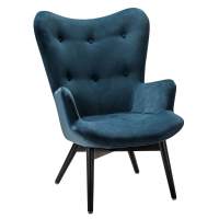 Кресло Хайбэк синий/венге Кресло Хайбэк синий/венге