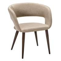 Кресло Hugs beige/т.орех