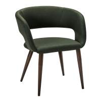 Кресло Hugs тёмно-зеленый/т.орех