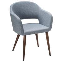 Кресло Oscar Сканди Грей Темный Орех