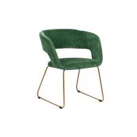 Кресло Hugs зеленый/Линк золото
