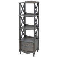 Этажерка  Джульетта -3 (серый ясень) Вис в гостиную