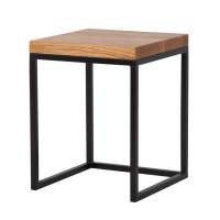 Стол кофейный Лайтборт Loft (Дуб/каркас чёрный)