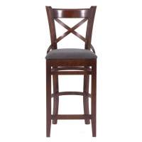 Стул барный  Hugo  (темный тон/темно-серый М07)