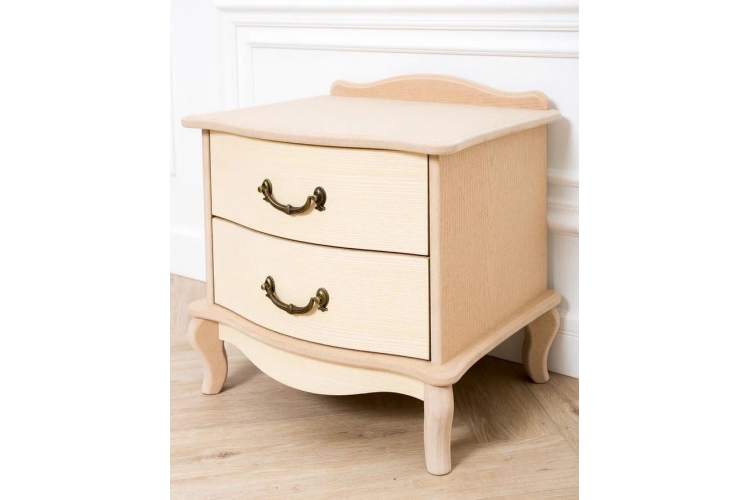 Тумбочка прикроватная "Джульетта" 2 ящ. (без покраски) Вис