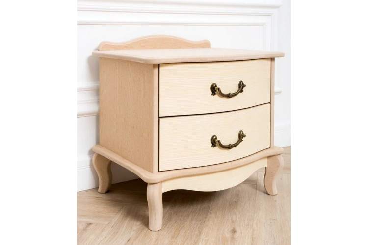 Тумбочка прикроватная "Джульетта" 2 ящ. (без покраски) Вис-1