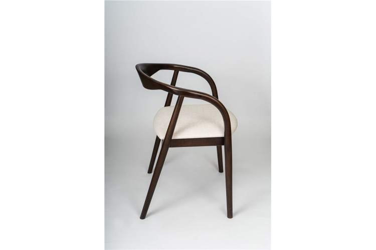 Полукресло венское Diona (темный орех/ткань Тесла 01)-3