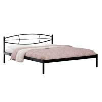 Кровать Аура (140х200/ цвет Чёрный/ металлическое основание) Кровать Аура (140х200/ цвет Чёрный/ металлическое основание)