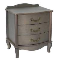 Тумбочка прикроватная  Джульетта  3 ящ. (серый ясень) Вис