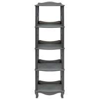 Этажерка-стеллаж  Джульетта -4 (серый ясень) Вис в гостиную