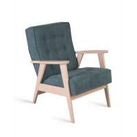 Кресло РЕТРО (беленый дуб / RS 29 - бирюзовый) в гостиную