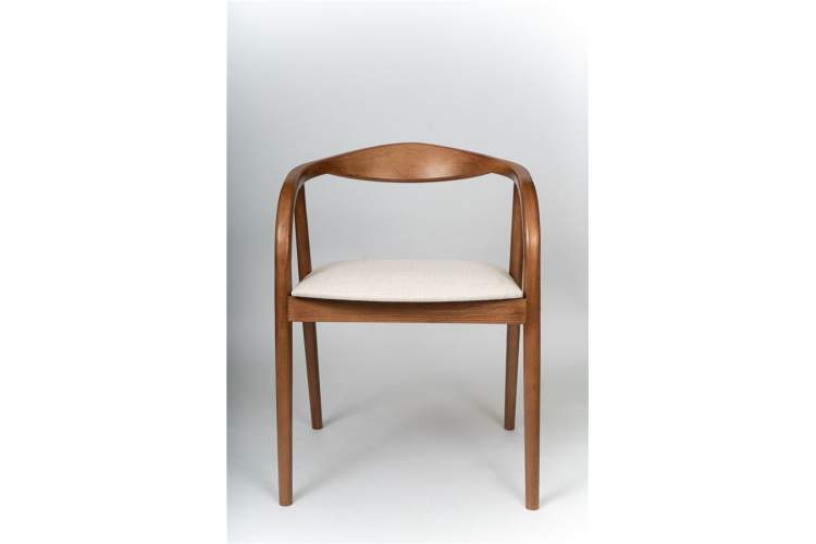 Полукресло венское Diona (светлый орех/ткань Тесла 01)-1