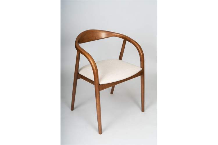 Полукресло венское Diona (светлый орех/ткань Тесла 01)-2