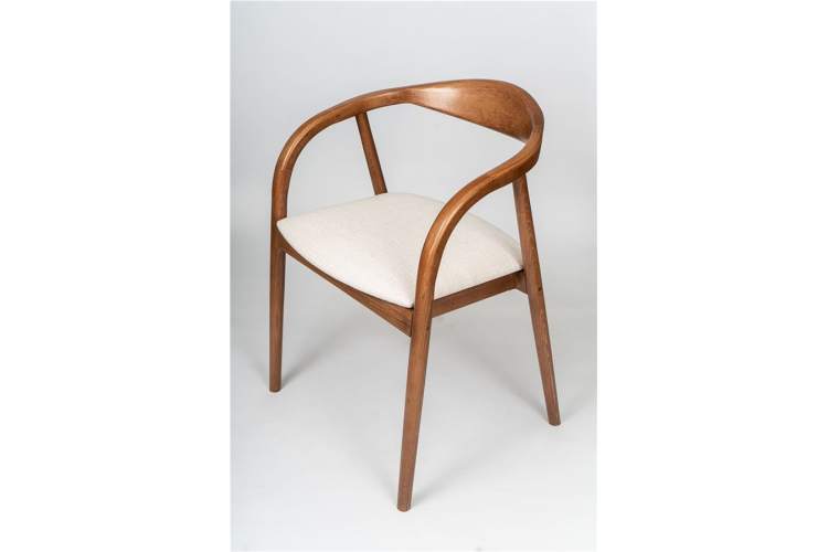 Полукресло венское Diona (светлый орех/ткань Тесла 01)-3