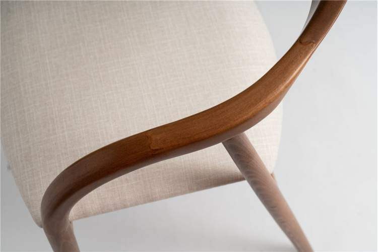 Полукресло венское Diona (светлый орех/ткань Тесла 01)-5