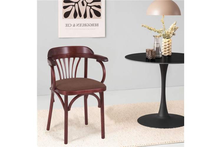 Стул Венский мягкий (махагон, ткань ткань М09)