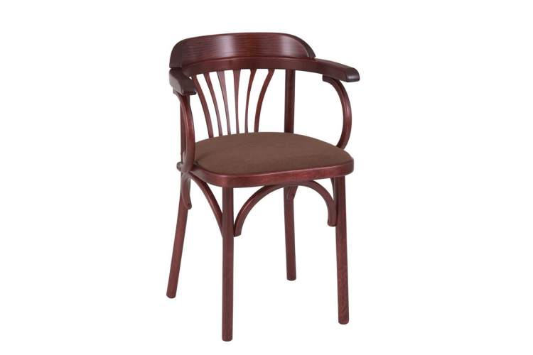 Стул Венский мягкий (махагон, ткань ткань М09)-1