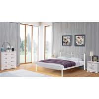 Кровать односпальная  Розана  (120х200/металлическое основание) Белый Кровать односпальная  Розана  (120х200/металлическое основание) Белый