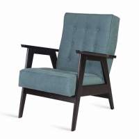 Кресло РЕТРО (венге / RS 29 - бирюзовый) в гостиную