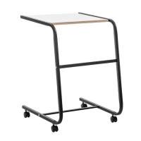 Подкатной стол СЛКС-6 (каркас черный/ясень шимо светлый)