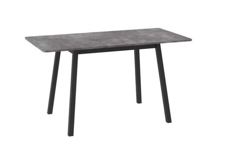 Cтол "ТИРК RADIAL-94" раздвижной (Дымчатая керамика/черный) 94(126)х64-1
